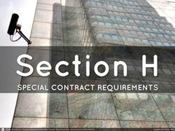 Section H. Special Contract Requirements