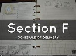 Section F. Delivery and Performance